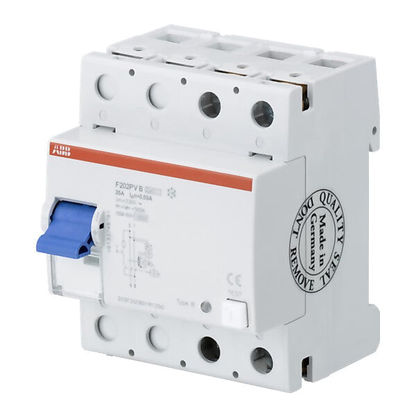 ABB FI-Schutzschalter 2P,TypB+,25A,30mA F202B+25/0,03